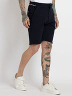 Mens Solid Regular Fit Shorts