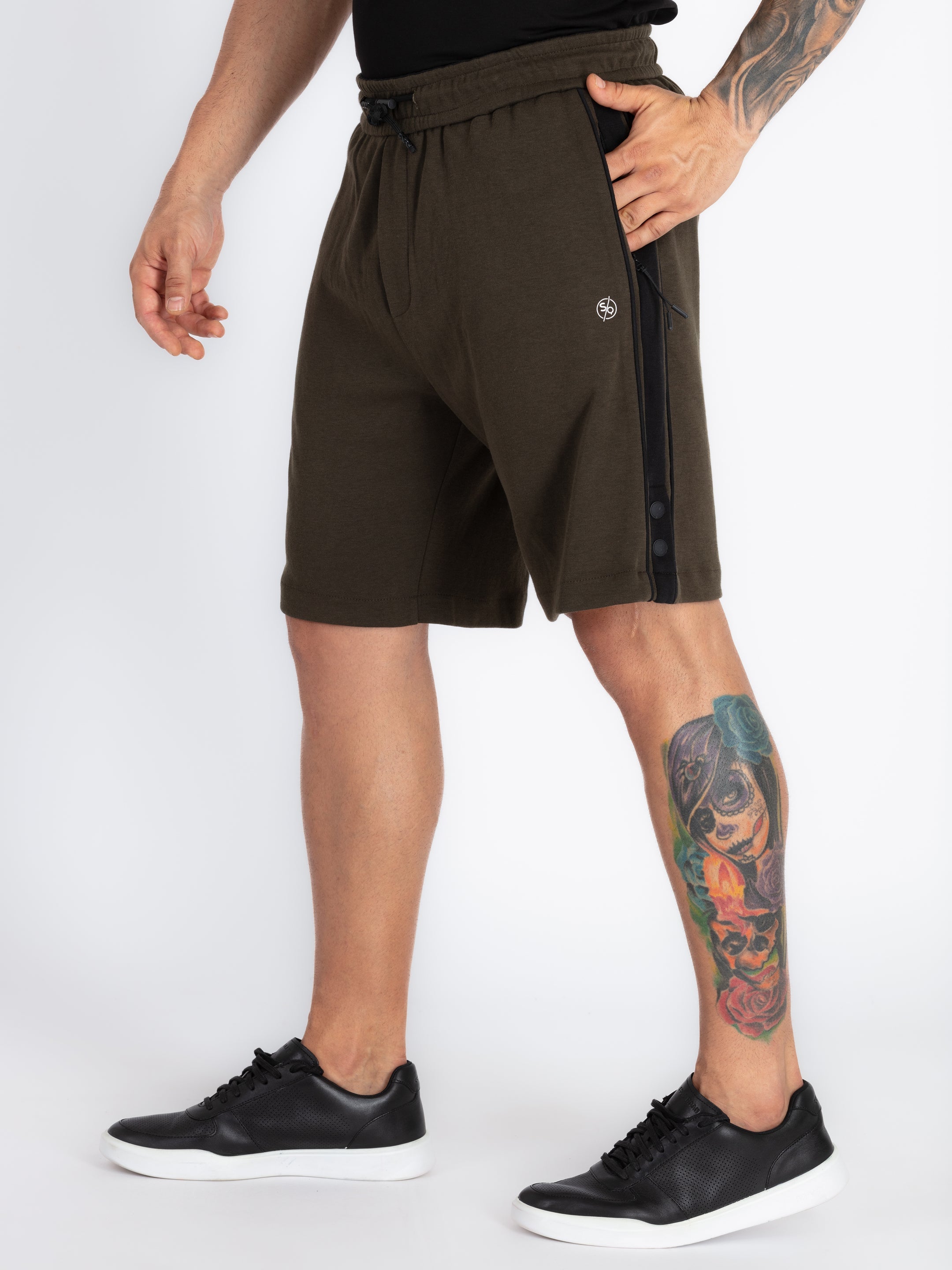 Mens Solid Regular Fit Shorts
