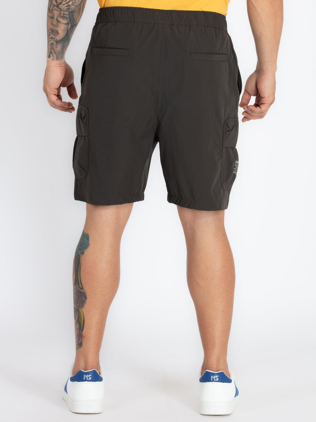Mens Solid Regular Fit Shorts