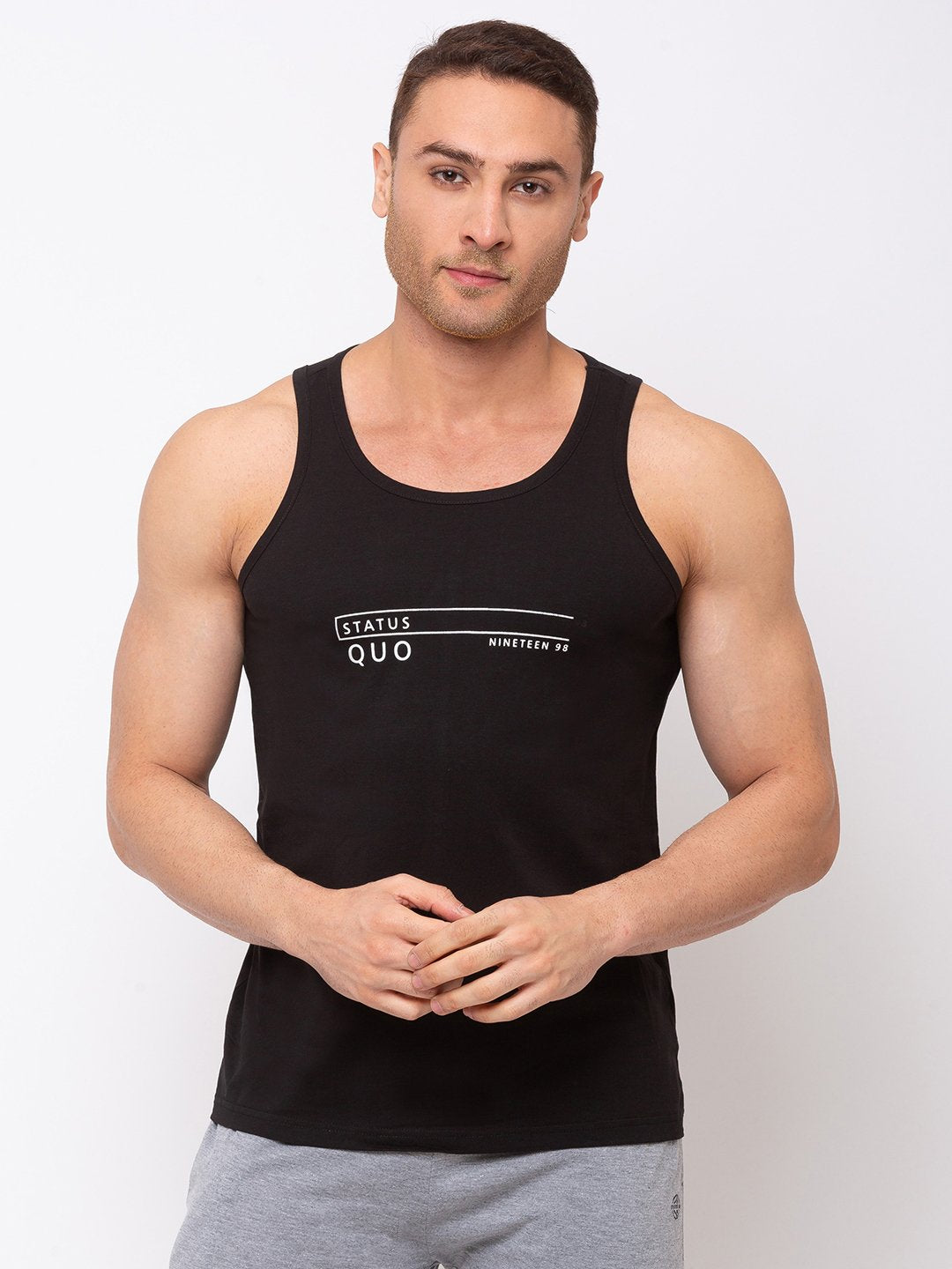 Status Quo |Chest Print T-shirt with HD Print - M, L, XL, XXL