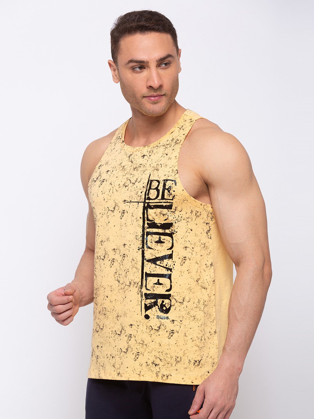 Printed Regular Fit Sleeveless T-shirt