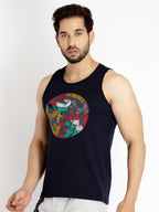 Mens Printed Sleeveless T-shirt