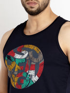 Mens Printed Sleeveless T-shirt
