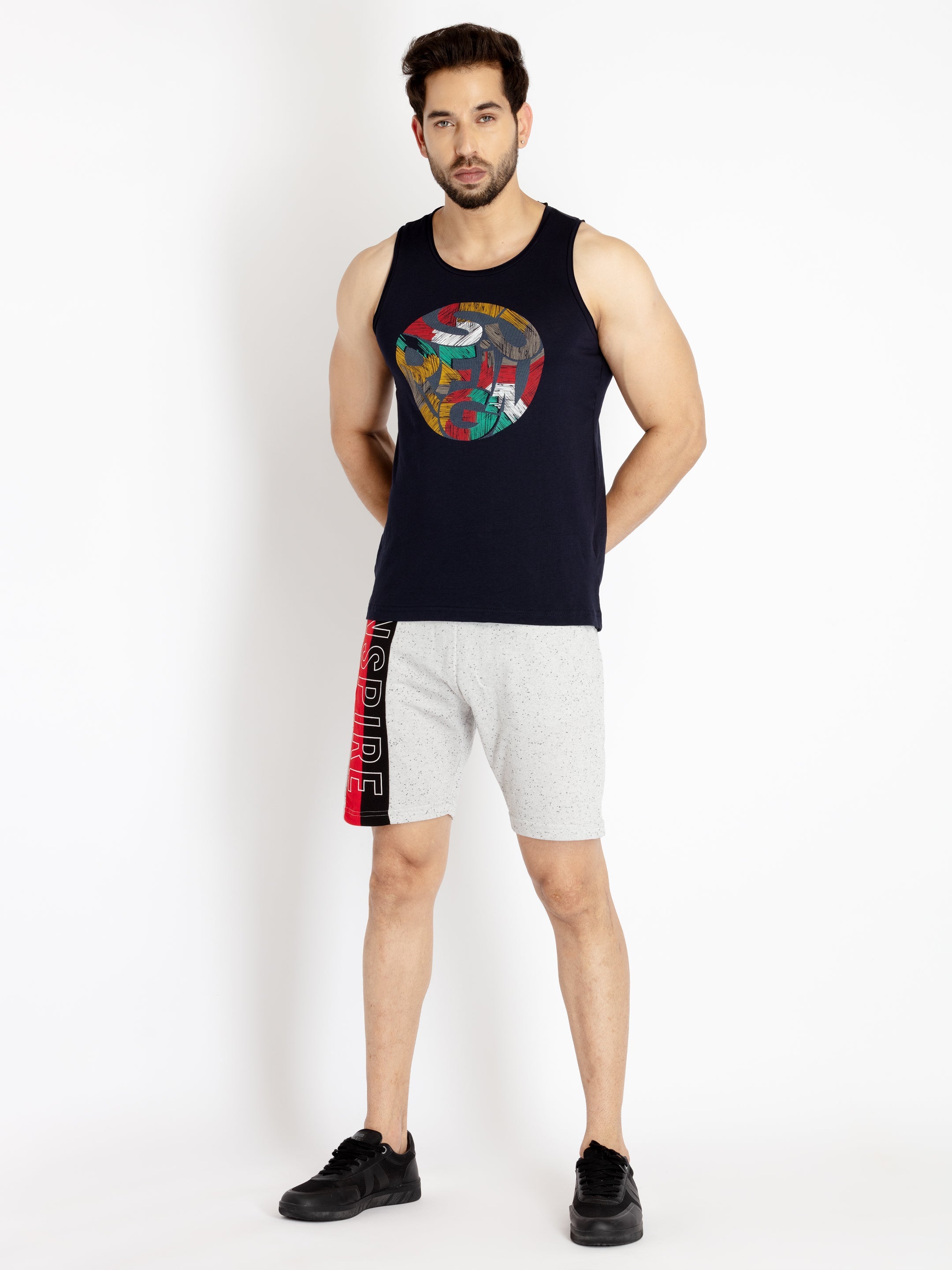 Mens Printed Sleeveless T-shirt