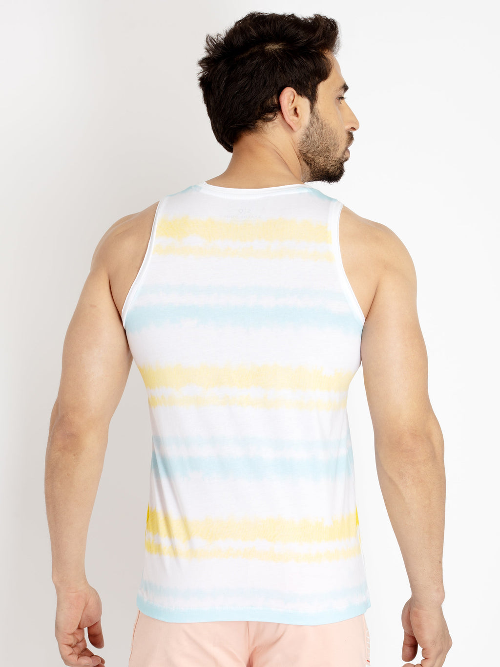 Mens Printed Round Neck Sleeveless T-Shirt