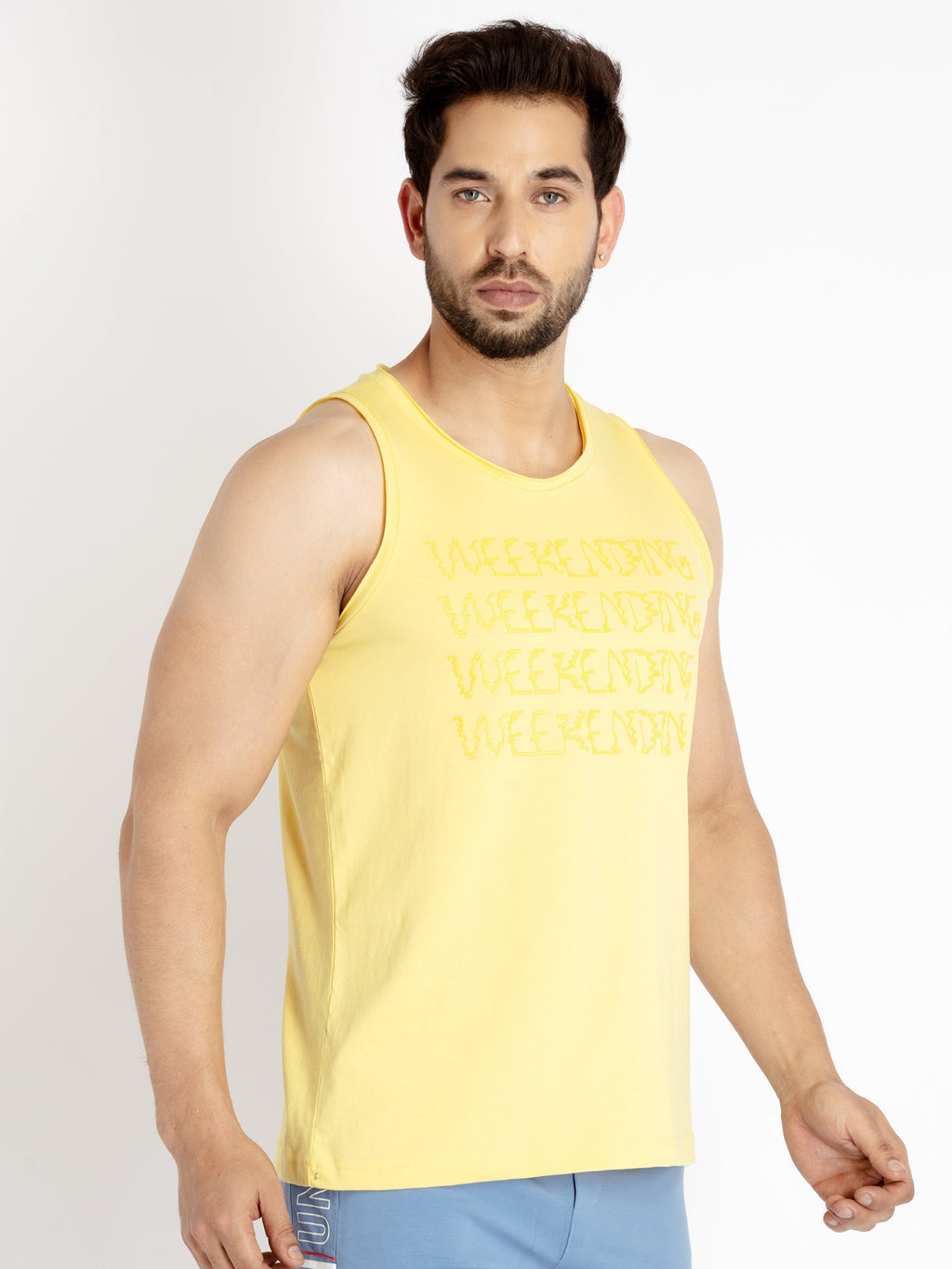 Mens Printed Sleeveless T-shirt