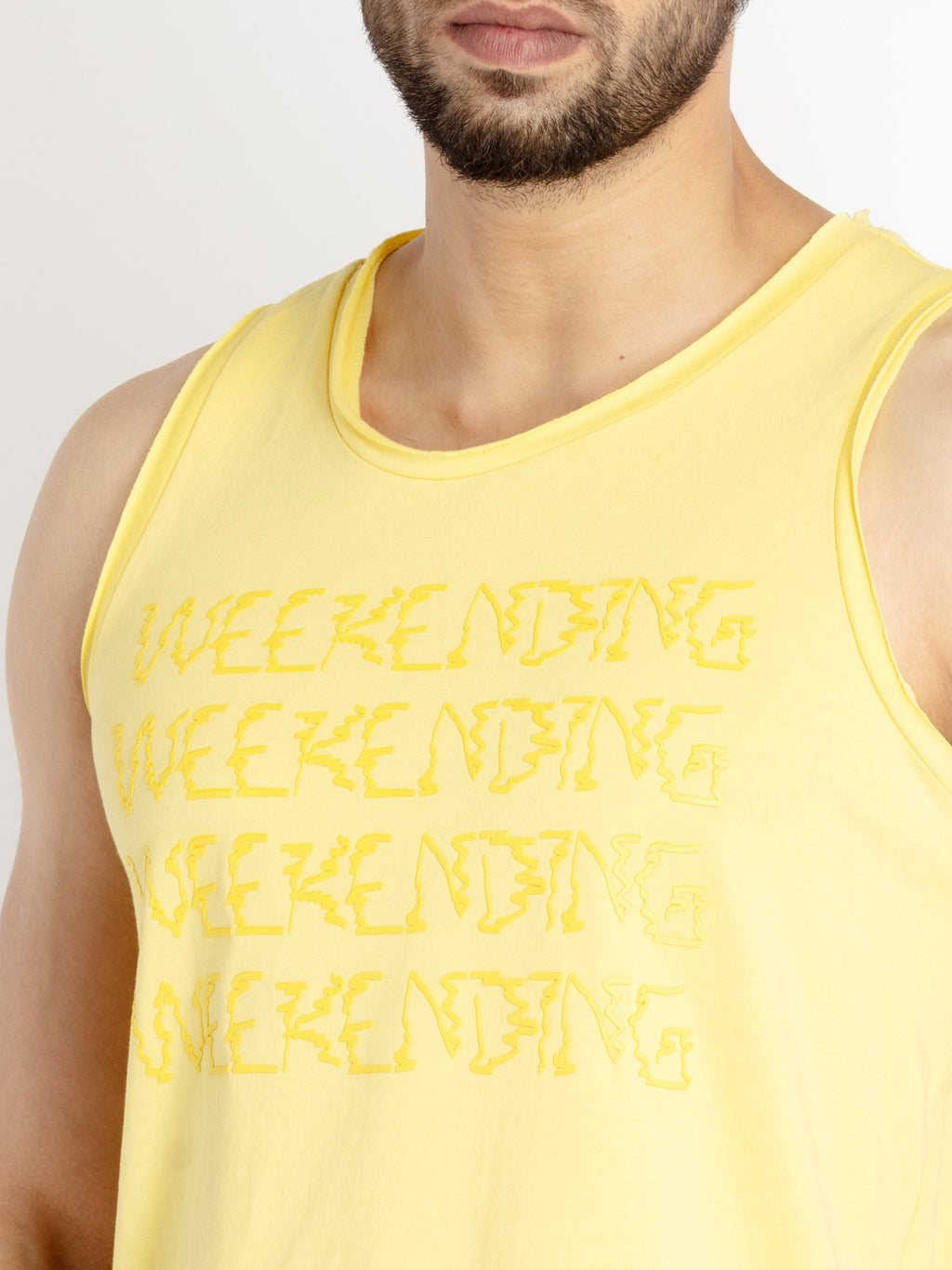 Mens Printed Sleeveless T-shirt