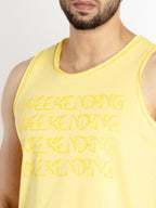 Mens Printed Sleeveless T-shirt