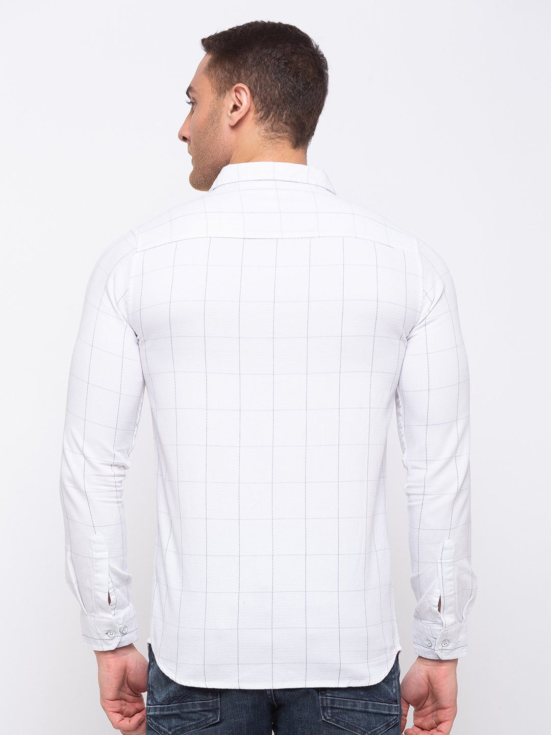 Checks Cotton Slim Fit Shirt