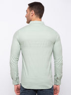 Solid Cotton Slim Fit Shirt