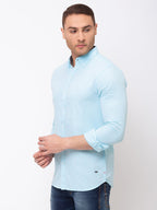 Solid Cotton Slim Fit Shirt