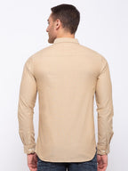 Solid Cotton Slim Fit Shirt