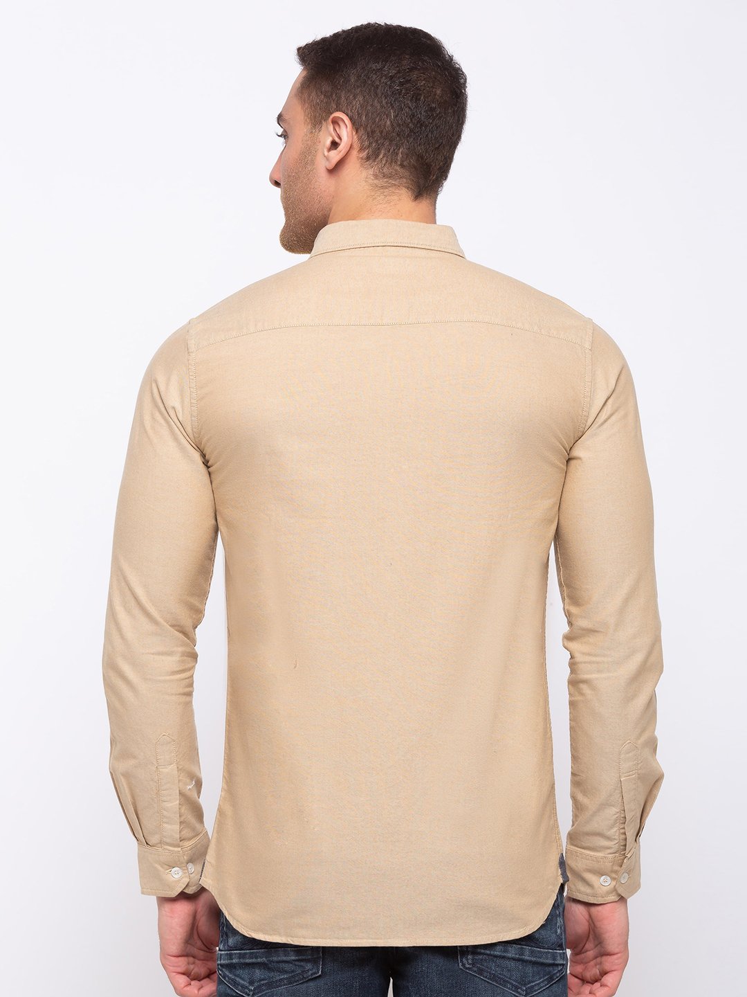 Solid Cotton Slim Fit Shirt