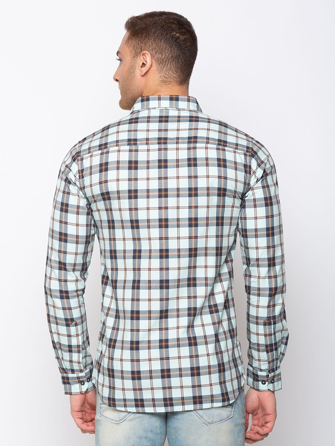 Checks Cotton Slim Fit Shirt