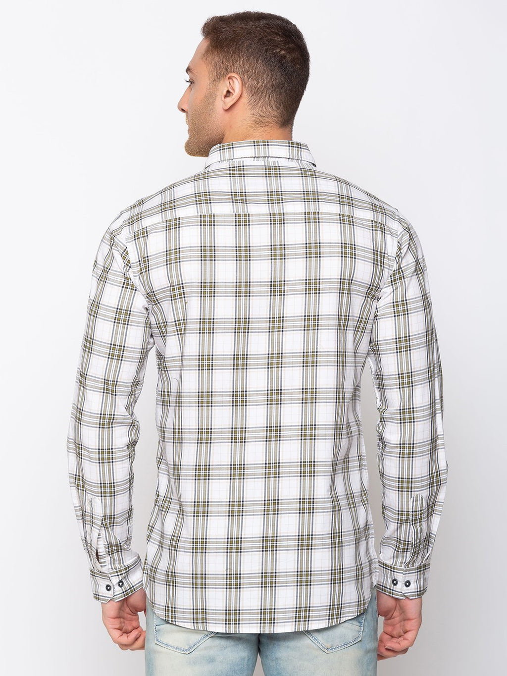 Checks Cotton Slim Fit Shirt