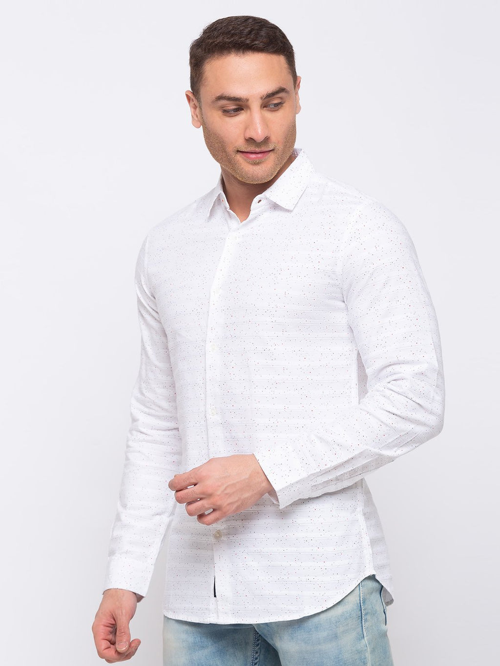 Printed Cotton Slim Fit Shirt