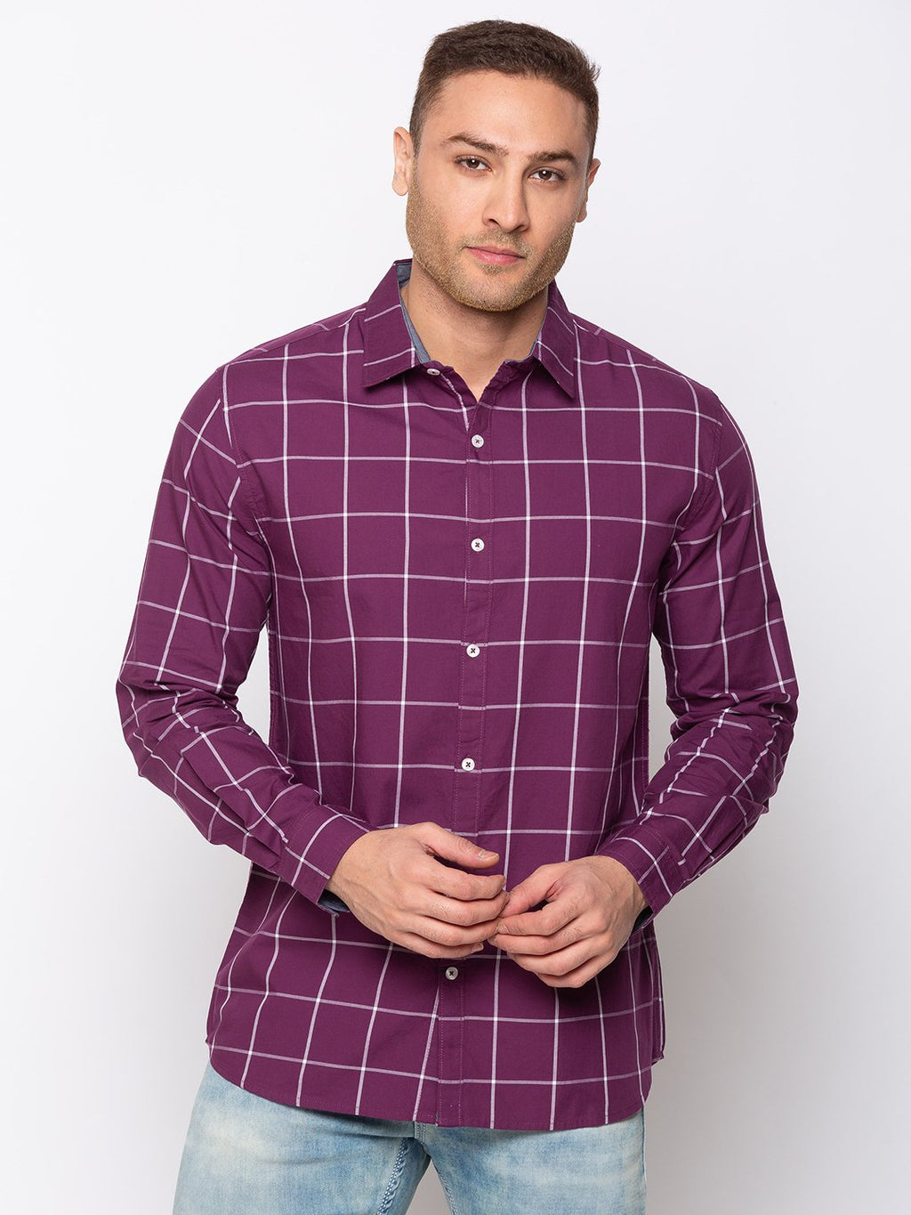 Status Quo |Checks Slim Fit Shirt - 3XL, 4XL, 5XL