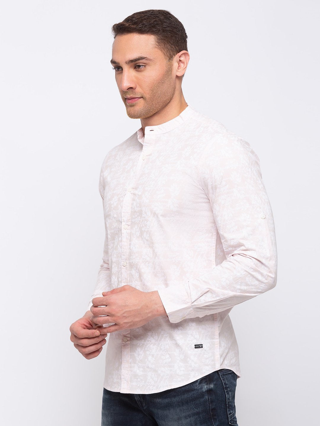 Printed Cotton Slim Fit Shirt