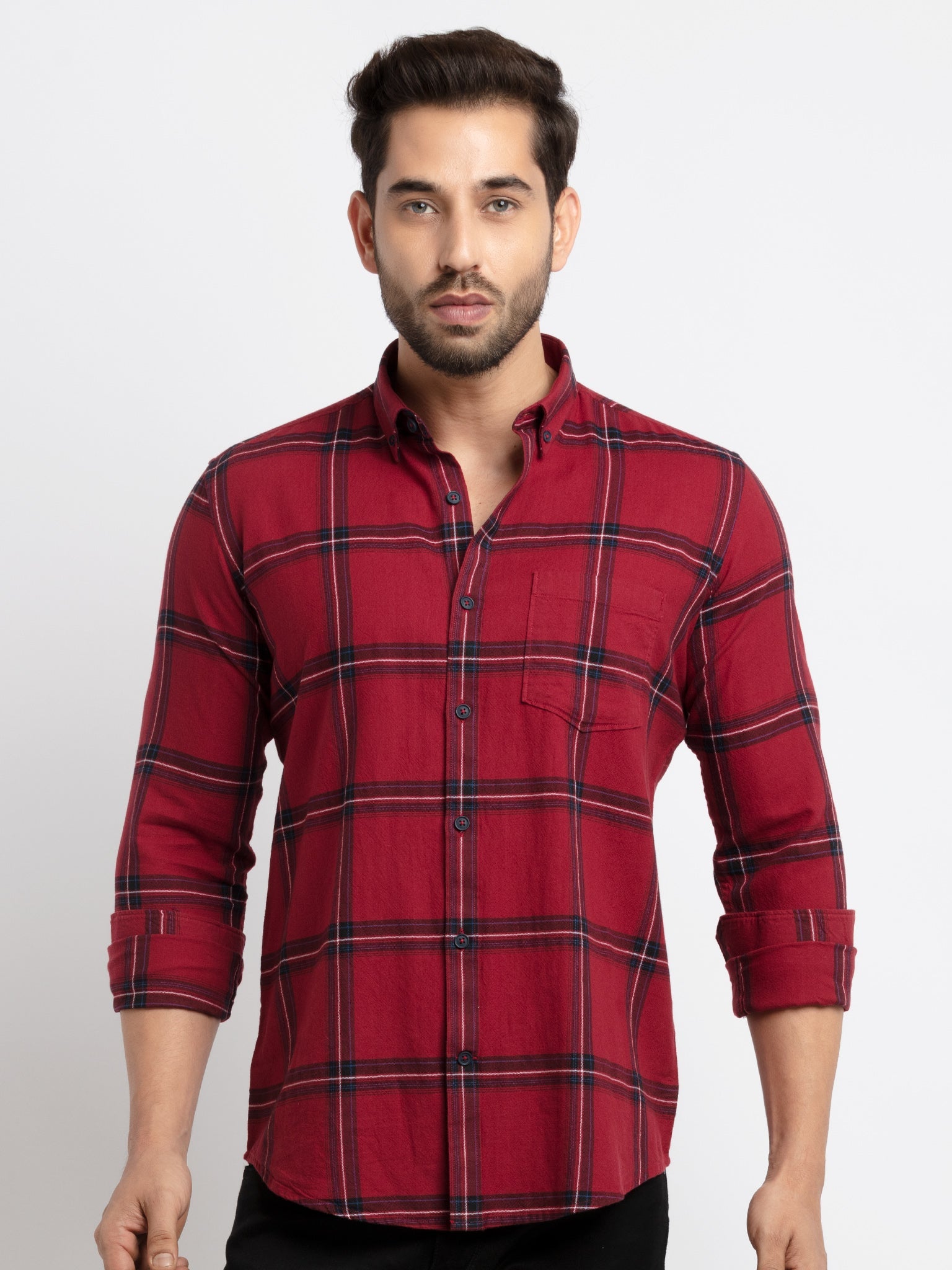 checkered shirts
