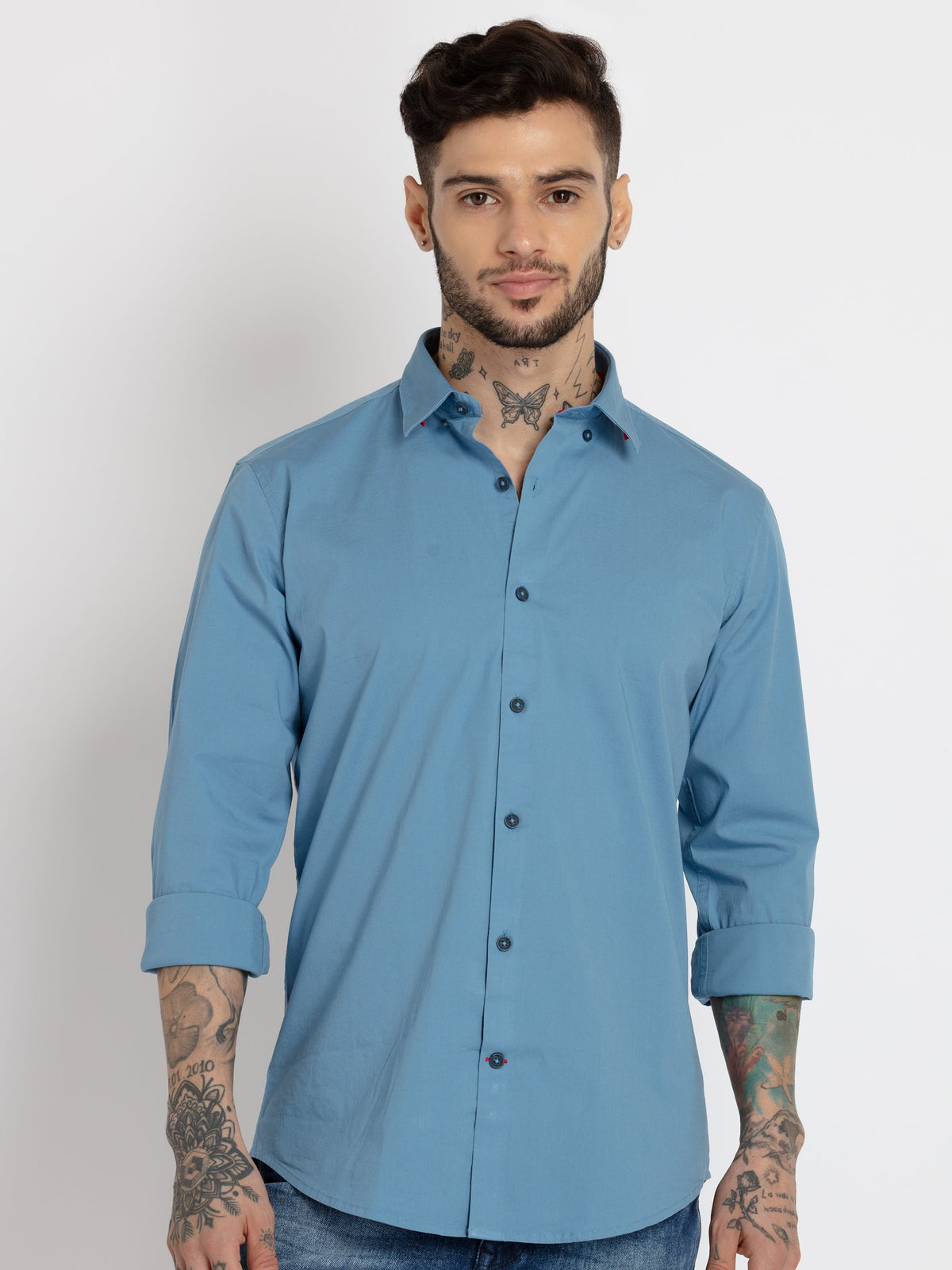 solid shirts for men