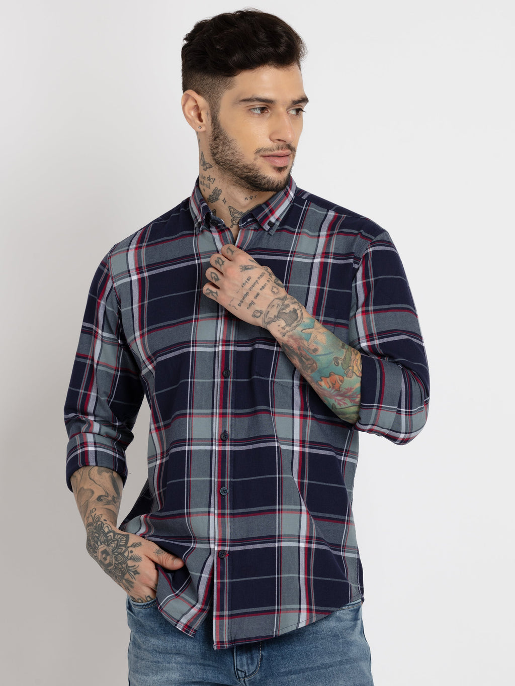 checkered shirts