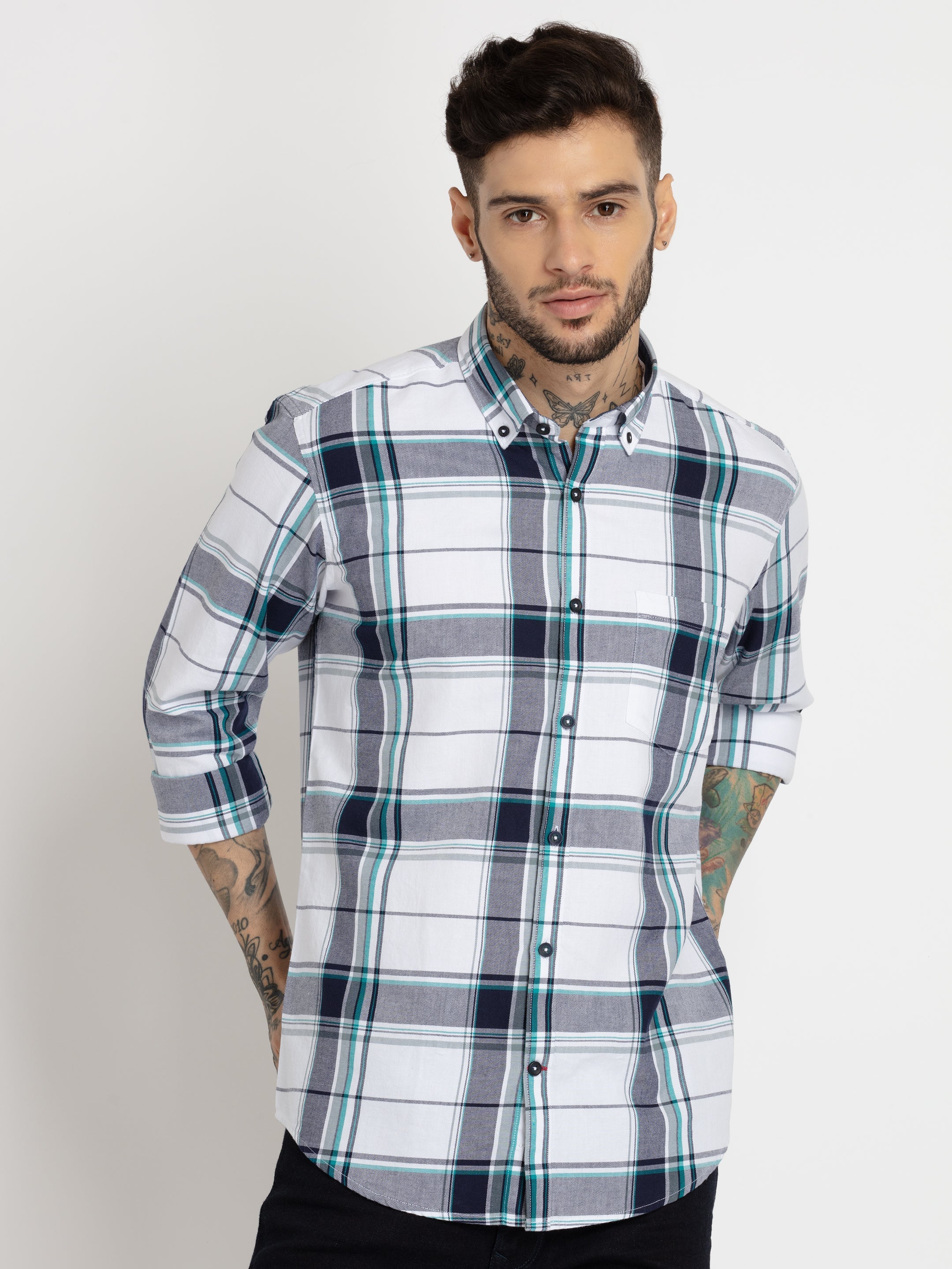 checkered shirts