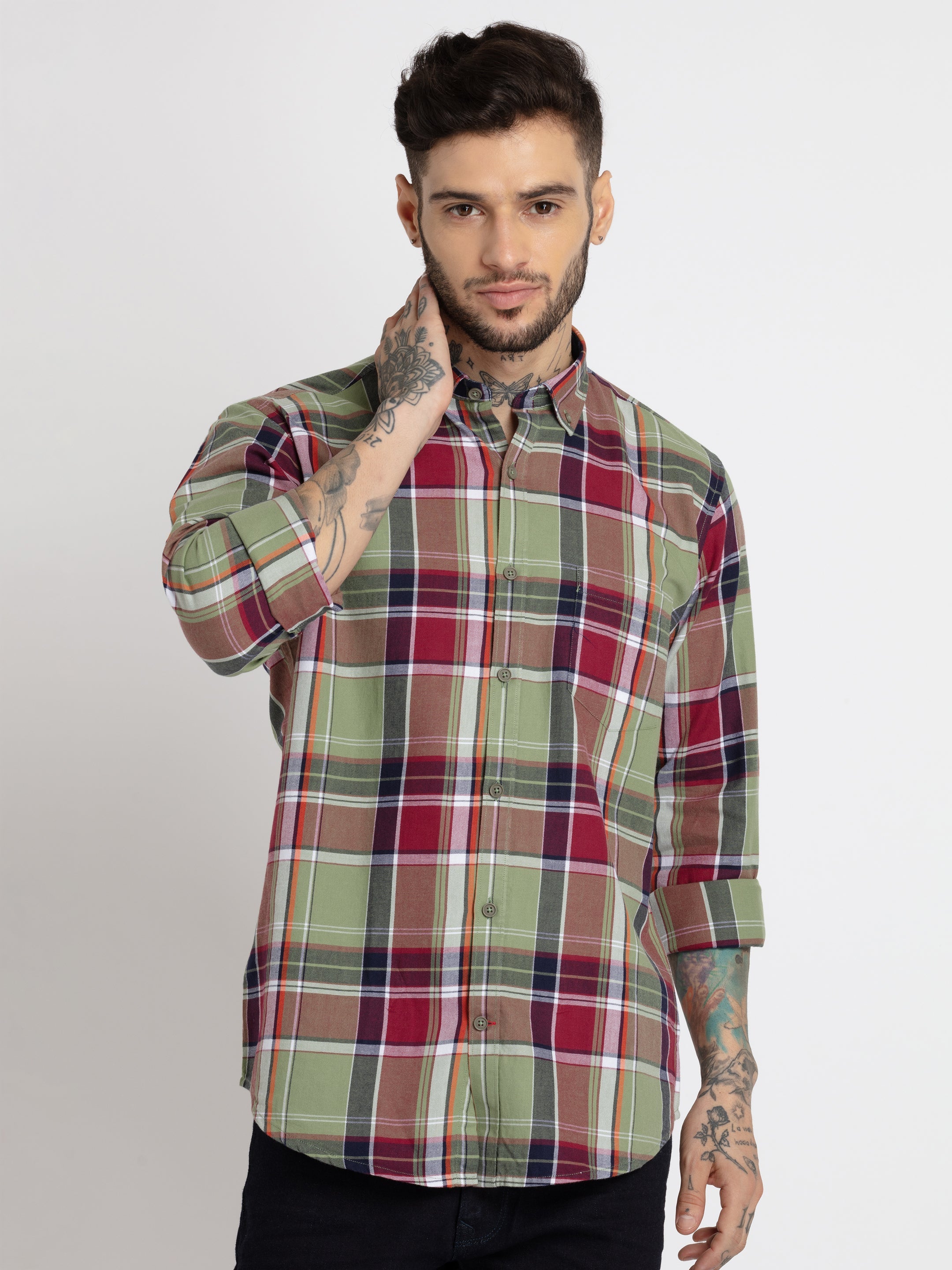 checkered shirts
