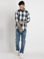 Men's Checkered Cotton Slim Fit Shirt