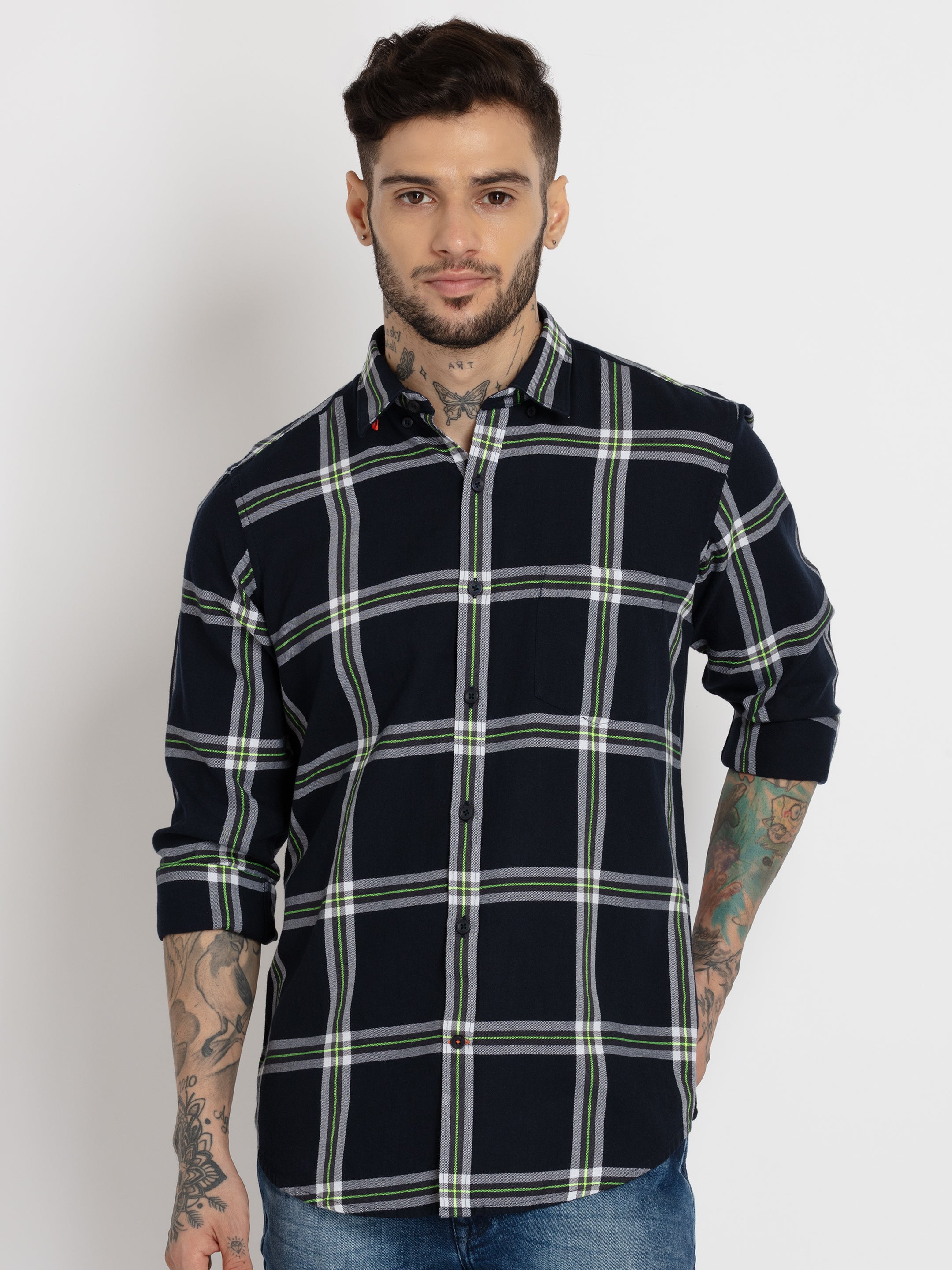 checkered shirts