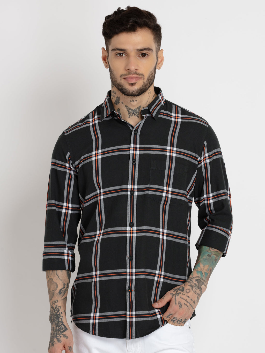 Status Quo |Mens Slim Fit Solid Shirts - 3XL, 4XL, 5XL