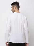 Solid V-Neck Full Sleeves T-Shirt