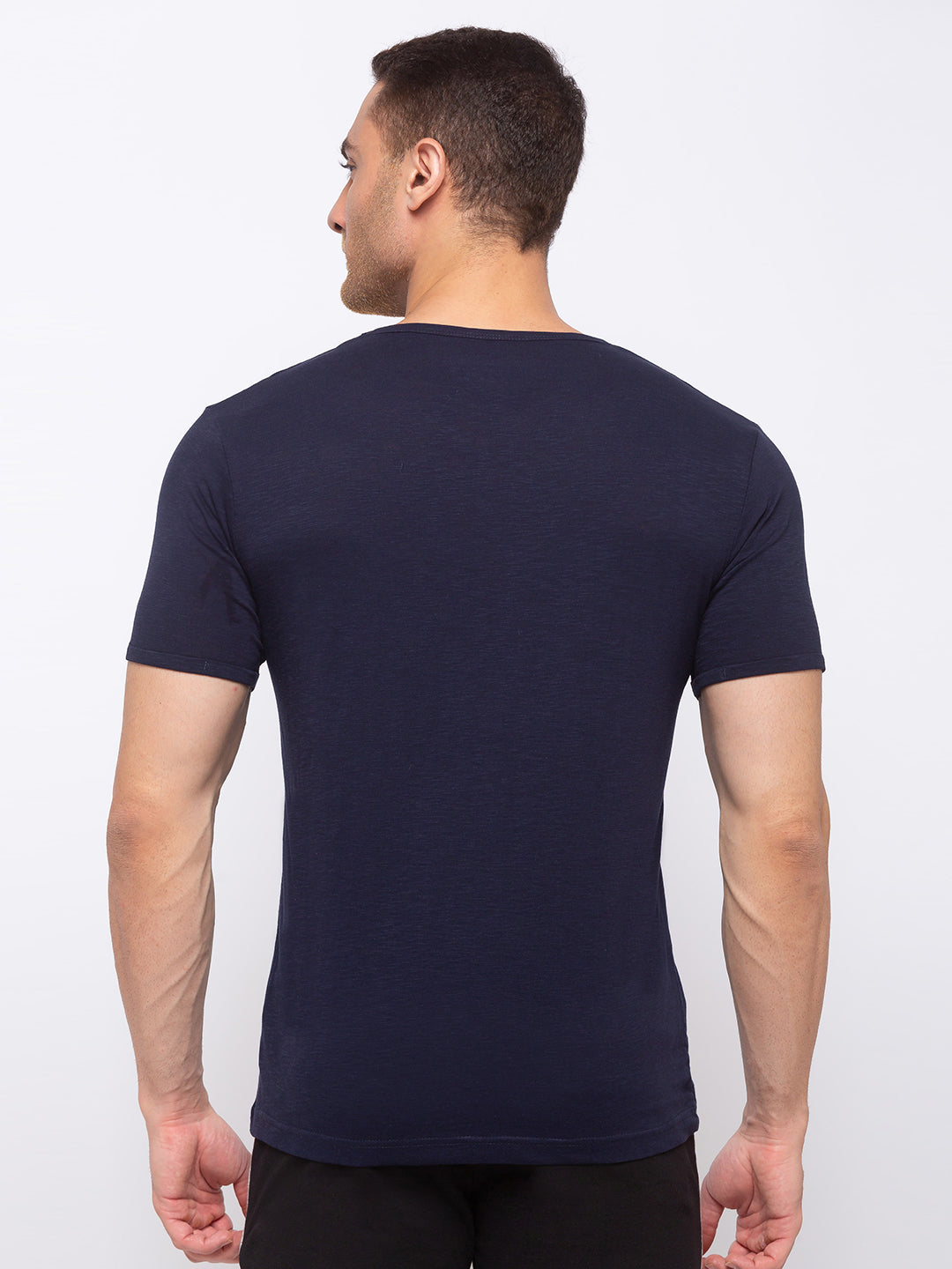 Solid Slim Fit V-Neck T-shirt