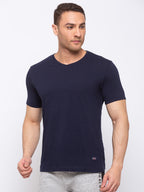 Solid Slim Fit V-Neck T-shirt