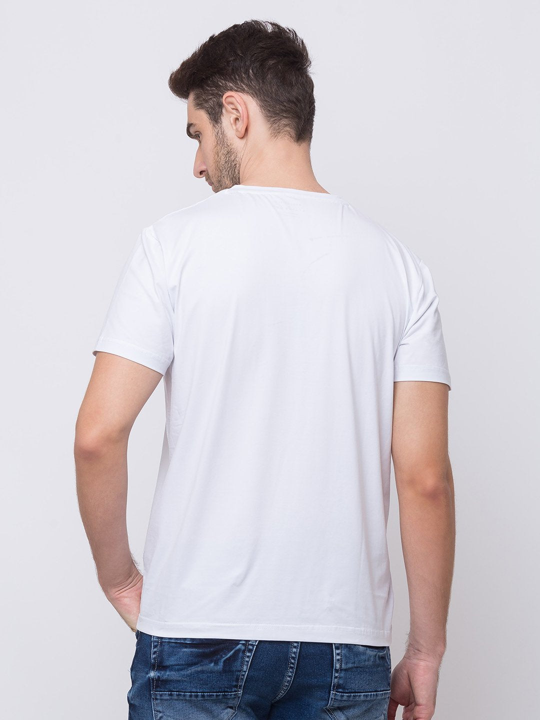 Solid V-Neck T-Shirt