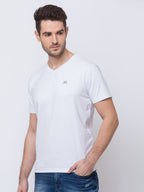 Solid V-Neck T-Shirt