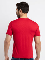 Mens Basic Taperd Fit V- Neck T-Shirt