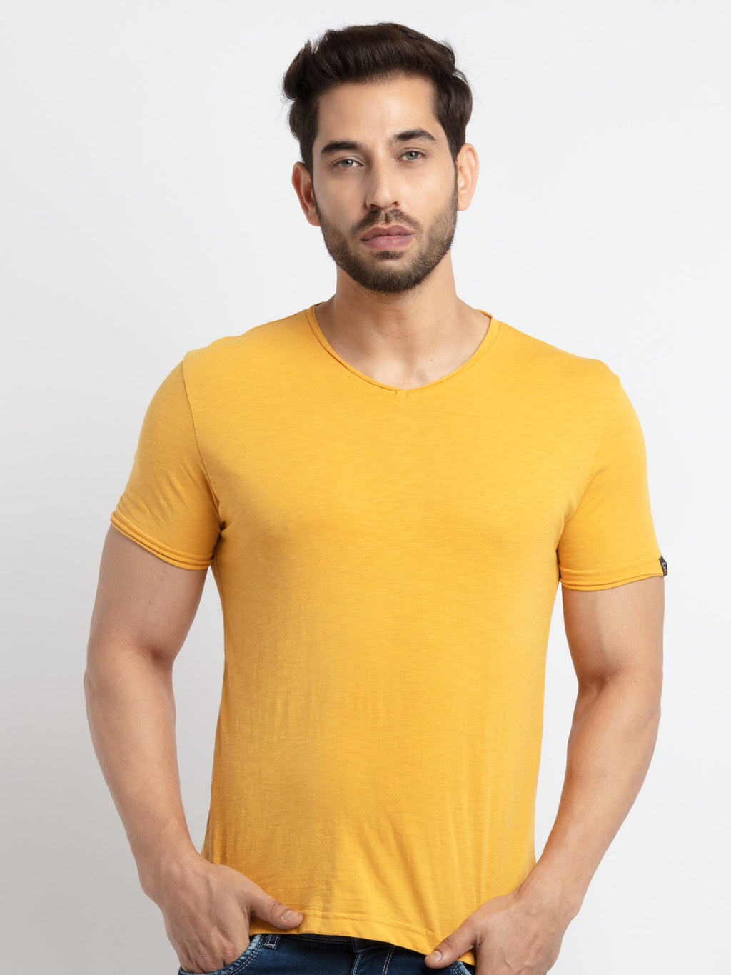 Status Quo |Solid V Neck T-shirt - S, M, L, XL, XXL