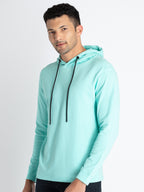 Mens V Neck Hooded T-Shirt