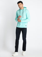 Mens V Neck Hooded T-Shirt