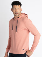 Mens V Neck Hooded T-Shirt