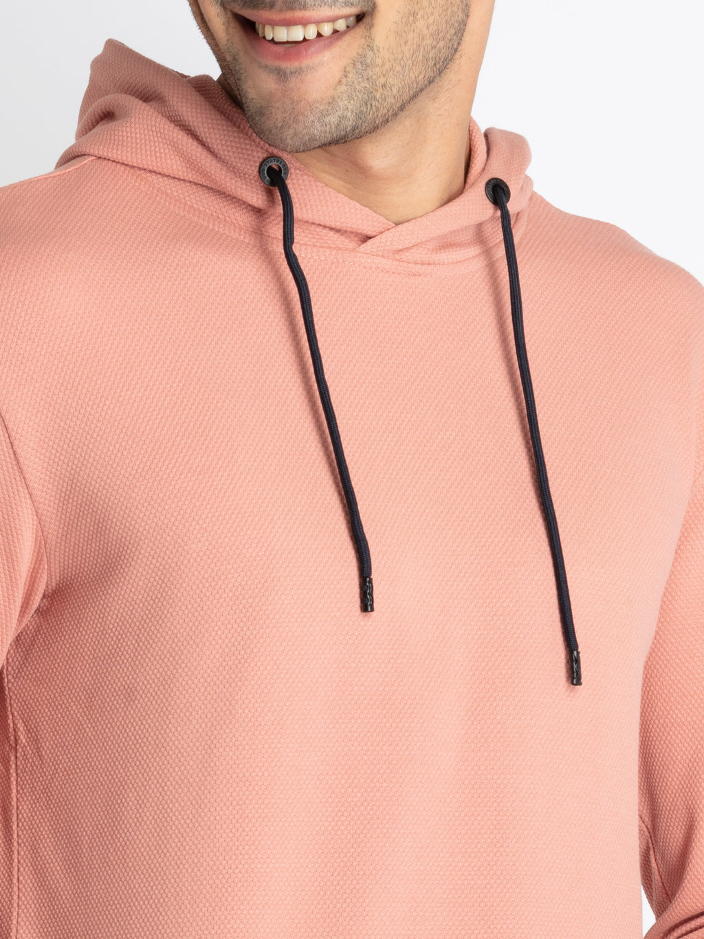 Mens V Neck Hooded T-Shirt