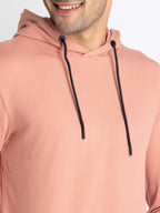 Mens V Neck Hooded T-Shirt