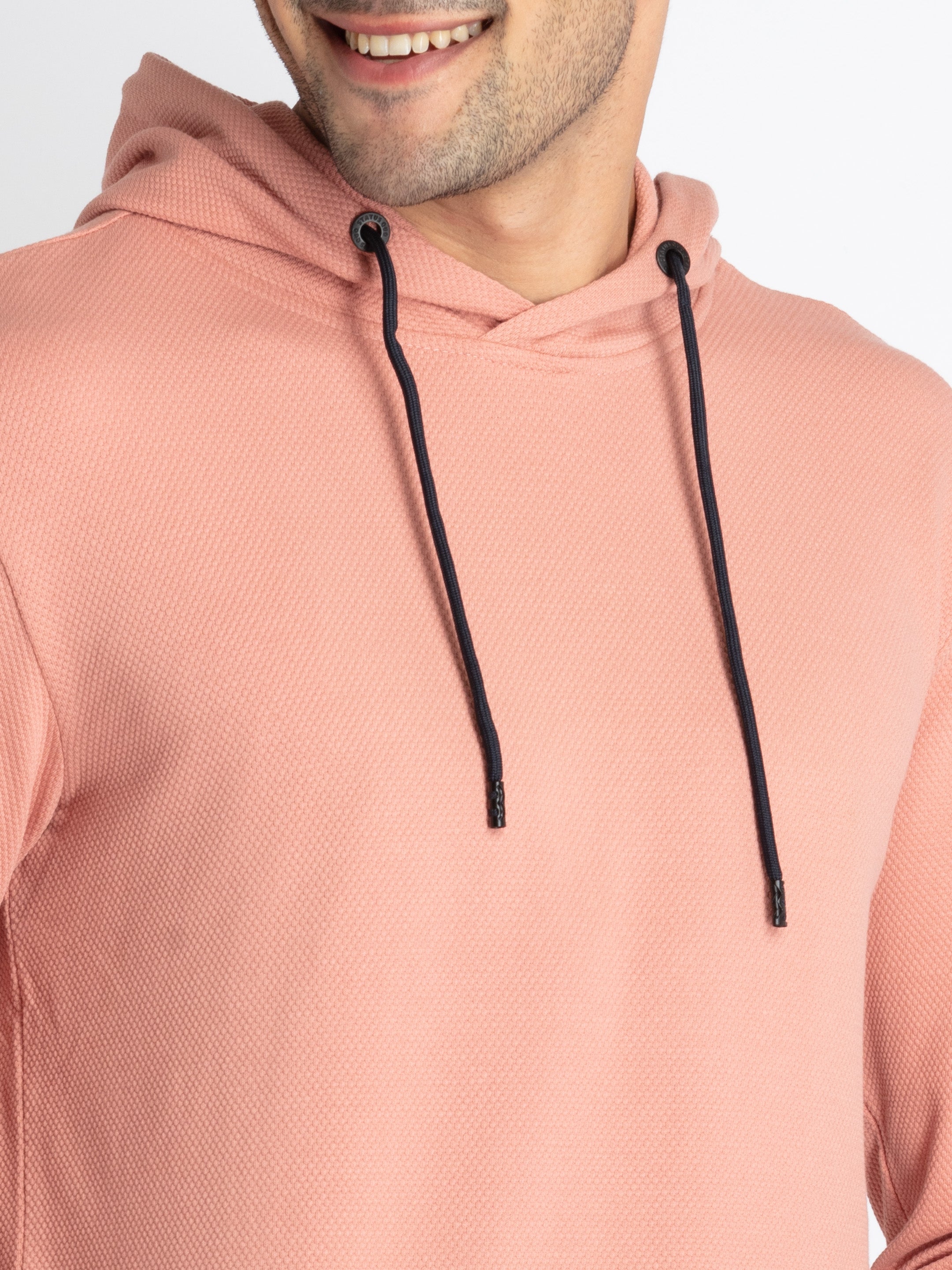Mens V Neck Hooded T-Shirt