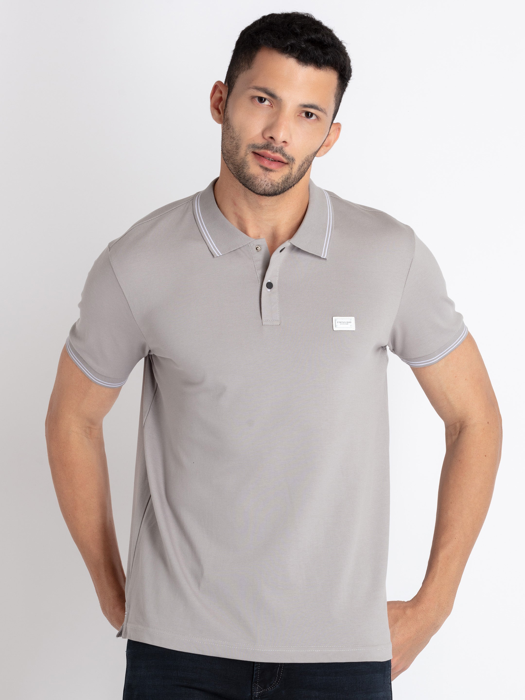 Solid polo t shirt