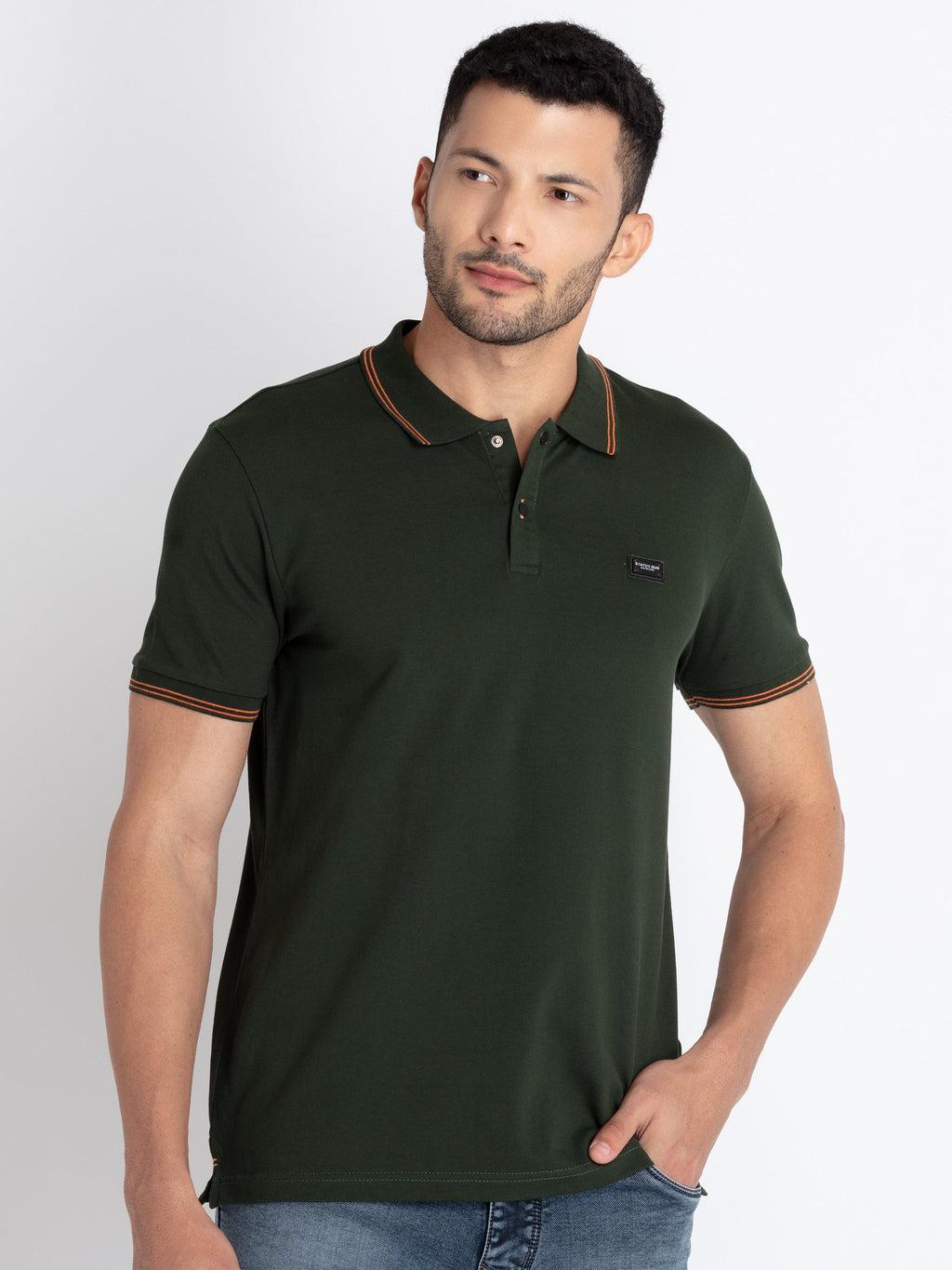 Solid polo t shirt