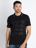 Printed polo t shirt