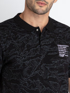 Mens All Over Printed Polo T-Shirt