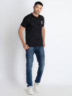 Mens All Over Printed Polo T-Shirt