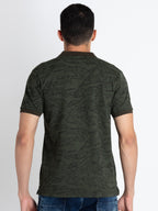 Mens All Over Printed Polo T-Shirt