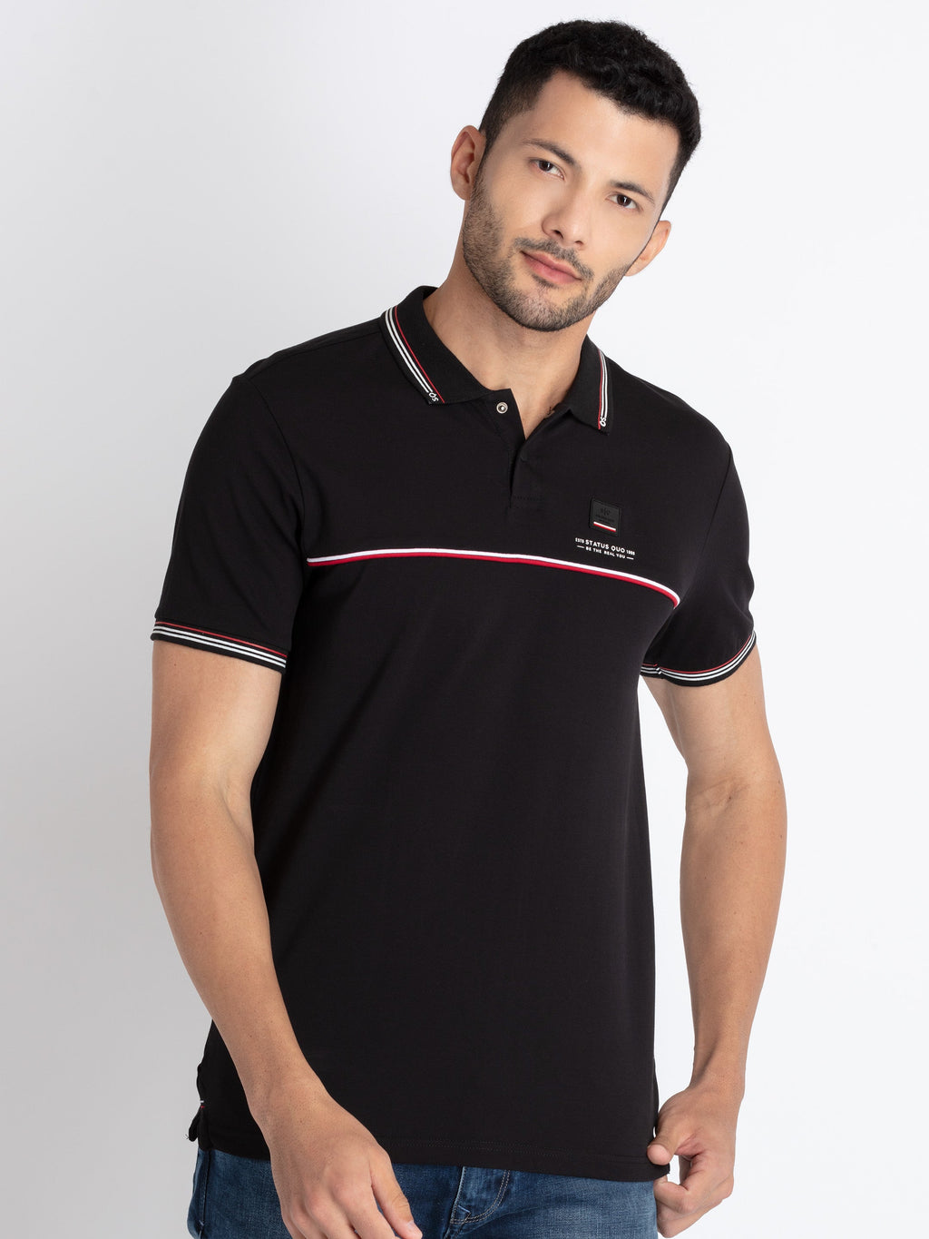 Solid polo t shirt